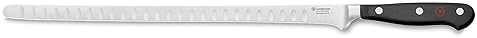 WUSTHOF CLASSIC 12-INCH SALMON SLICER KNIFE, STAINLESS STEEL, BLACK HANDLE, PROFESSIONAL QUALITY