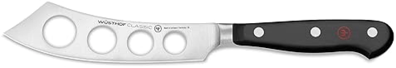 WUSTHOF CLASSIC 5-INCH CHEESE KNIFE STAINLESS STEEL BLADE, BLACK HANDLE, GERMAN-MADE