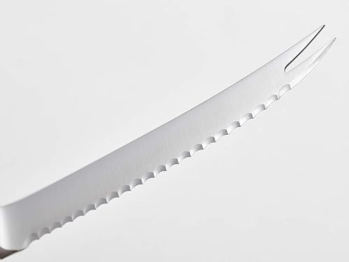 WUSTHOF CLASSIC 5-INCH TOMATO KNIFE WITH SERRATED BLADE, BLACK HANDLE PRECISION KITCHEN CUTLERY