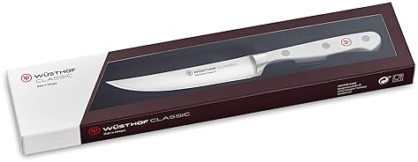 WUSTHOF CLASSIC WHITE 4.5-INCH STEAK KNIFE PREMIUM GERMAN STAINLESS STEEL CUTLERY
