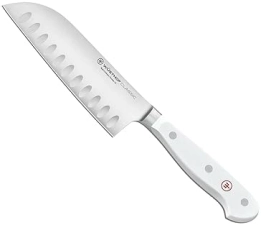 WUSTHOF CLASSIC WHITE 5-INCH HOLLOW-GROUND SANTOKU KNIFE JAPANESE CHEF S KNIFE FOR SLICING DICING