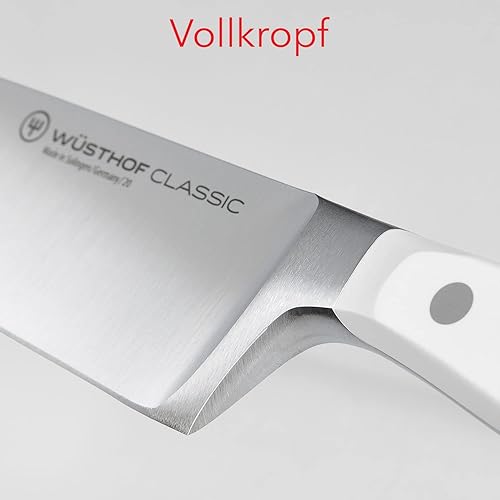 WUSTHOF  CLASSIC WHITE 9 BREAD KNIFE, DOUBLE SERRATED, HIGH-CARBON STAINLESS STEEL BLADE