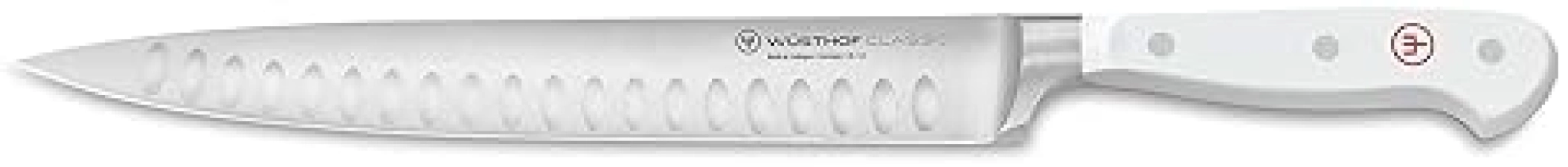 WUSTHOF CLASSIC WHITE 9-INCH HOLLOW-GROUND CARVING KNIFE PRECISION GERMAN STEEL SLICER