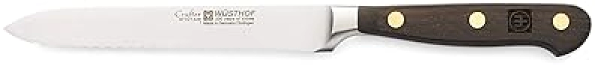 WUSTHOF CRAFTER 5-INCH SERRATED UTILITY KNIFE PREMIUM GERMAN STAINLESS STEEL KITCHEN KNIFE