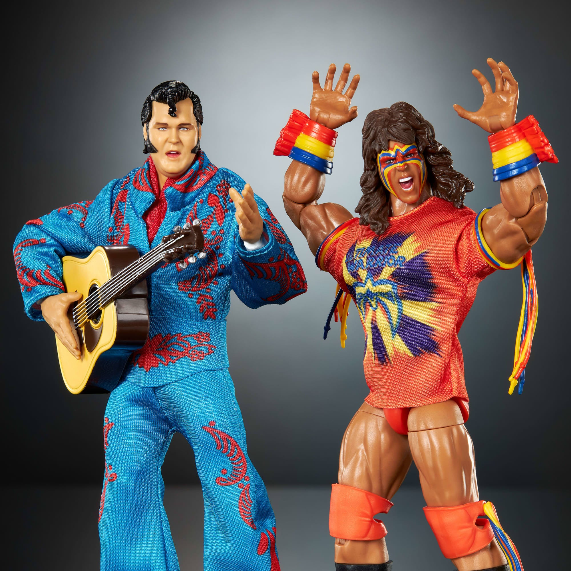 WWE COLISEUM COLLECTION HONKY TONK MAN & ULTIMATE WARRIOR ULTIMATE EDITION FIGURES COLLECTIBLE FIGURE
