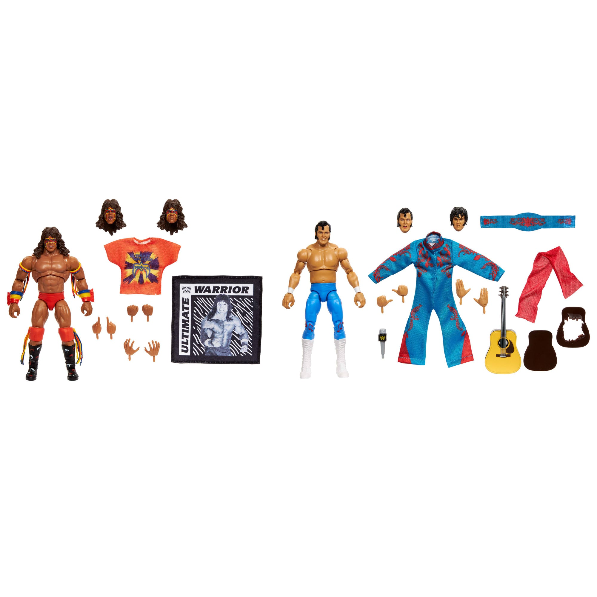 WWE COLISEUM COLLECTION HONKY TONK MAN & ULTIMATE WARRIOR ULTIMATE EDITION FIGURES COLLECTIBLE FIGURE