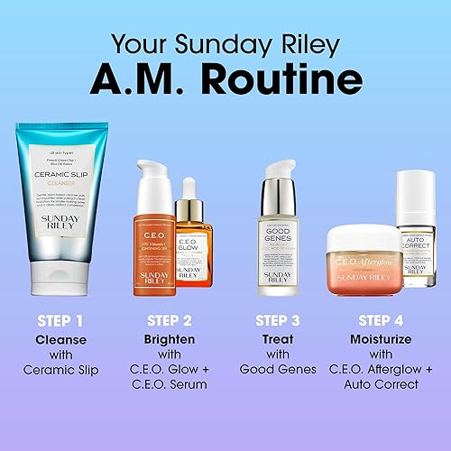 SUNDAY RILEY GOOD GENES LACTIC ACID SERUM ALL-IN-ONE BRIGHTENING EXFOLIATING FACE TREATMENT