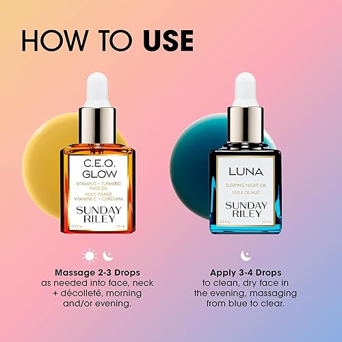 SUNDAY RILEY DAY NIGHT BRIGHTENING AND PLUMPING SERUM FOR RADIANT, HYDRATED SKIN ALL SKIN TYPES