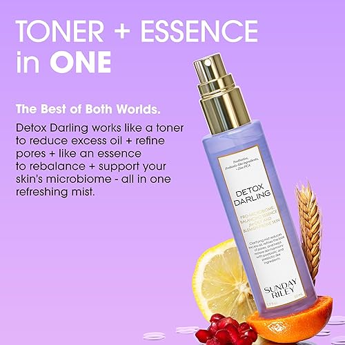 SUNDAY RILEY DETOX DARLING BALANCING ESSENCE MIST FOR OILY, ACNE-PRONE BLEMISH-PRONE SKIN OIL CONTROL