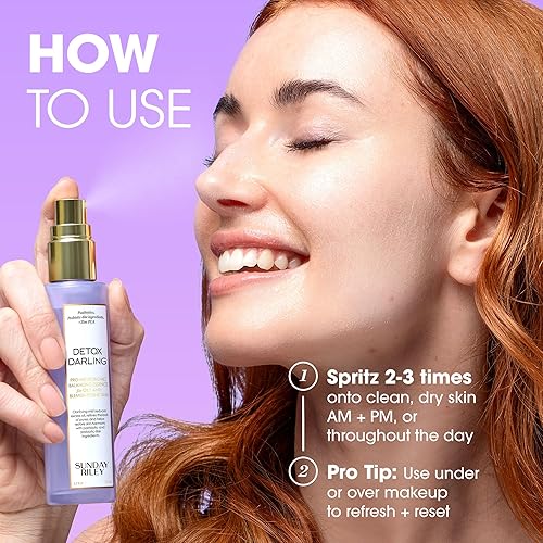 SUNDAY RILEY DETOX DARLING BALANCING ESSENCE MIST FOR OILY, ACNE-PRONE BLEMISH-PRONE SKIN OIL CONTROL