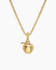 DAVID YURMAN PETITE APPLE AMULET 18K YELLOW GOLD, 10.1MM