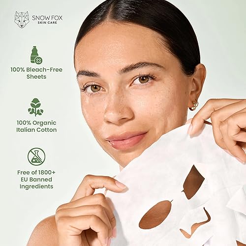SNOW FOX HERBAL YOUTH MASK 5-PACK COLLAGEN BOOSTING, FIRMING ELASTICITY FACE SHEET MASKS