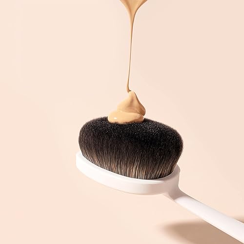 SNOW FOX INSTANT CLOUD SKIN MAKEUP BRUSH VEGAN, SOFT FOUNDATION BRUSH FOR LIQUID, CREAM POWDER