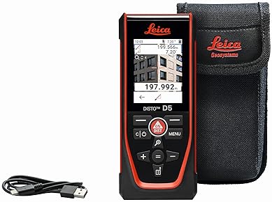 LEICA DISTO D5 LASER DISTANCE METER 650FT WITH BLUETOOTH 4X ZOOM CAMERA GEOSYSTEMS NEW MODEL