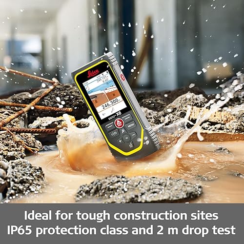 LEICA DISTO X6 LASER DISTANCE METER, 800FT RANGE, BLUETOOTH, 4X ZOOM CAMERA, GEOSYSTEMS NEW