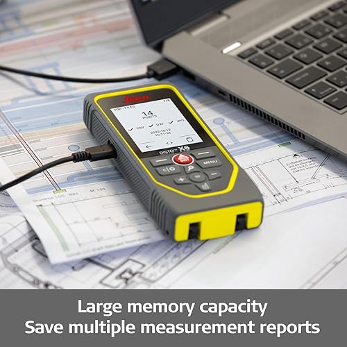 LEICA DISTO X6 LASER DISTANCE METER, 800FT RANGE, BLUETOOTH, 4X ZOOM CAMERA, GEOSYSTEMS NEW