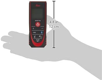 LEICA DISTO D2 LASER DISTANCE METER 330FT WITH BLUETOOTH 4.0, BLACK RED COMPACT DIGITAL MEASURE