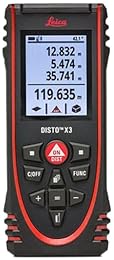 LEICA DISTO X3 RUGGED LASER DISTANCE METER, 150M RANGE, DURABLE DIGITAL MEASURING TOOL