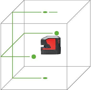 LEICA GEOSYSTEMS LINO L2P5G GREEN BEAM LASER LEVEL, 5-POINT CROSS LINE, MODEL 864435