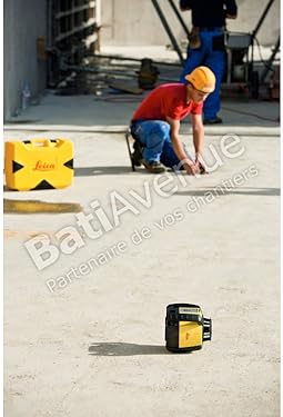 LEICA RUGBY 610 ROTARY LASER LEVEL, SELF-LEVELING HORIZONTAL, YELLOW BLACK MODEL 6008613