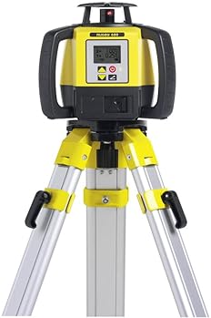 LEICA RUGBY 680 R680 RE140 DUAL AXIS LASER LEVEL, ALKALINE GRADE, PRECISION DIAL-IN TOOL