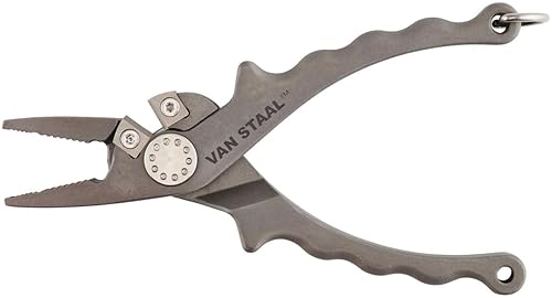 VAN STAAL FISHING PLIERS WITH LANYARD AND LEATHER SHEATH SALTWATER RESISTANT, DURABLE TOOLS