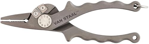VAN STAAL FISHING PLIERS WITH LANYARD AND LEATHER SHEATH SALTWATER RESISTANT, DURABLE TOOLS