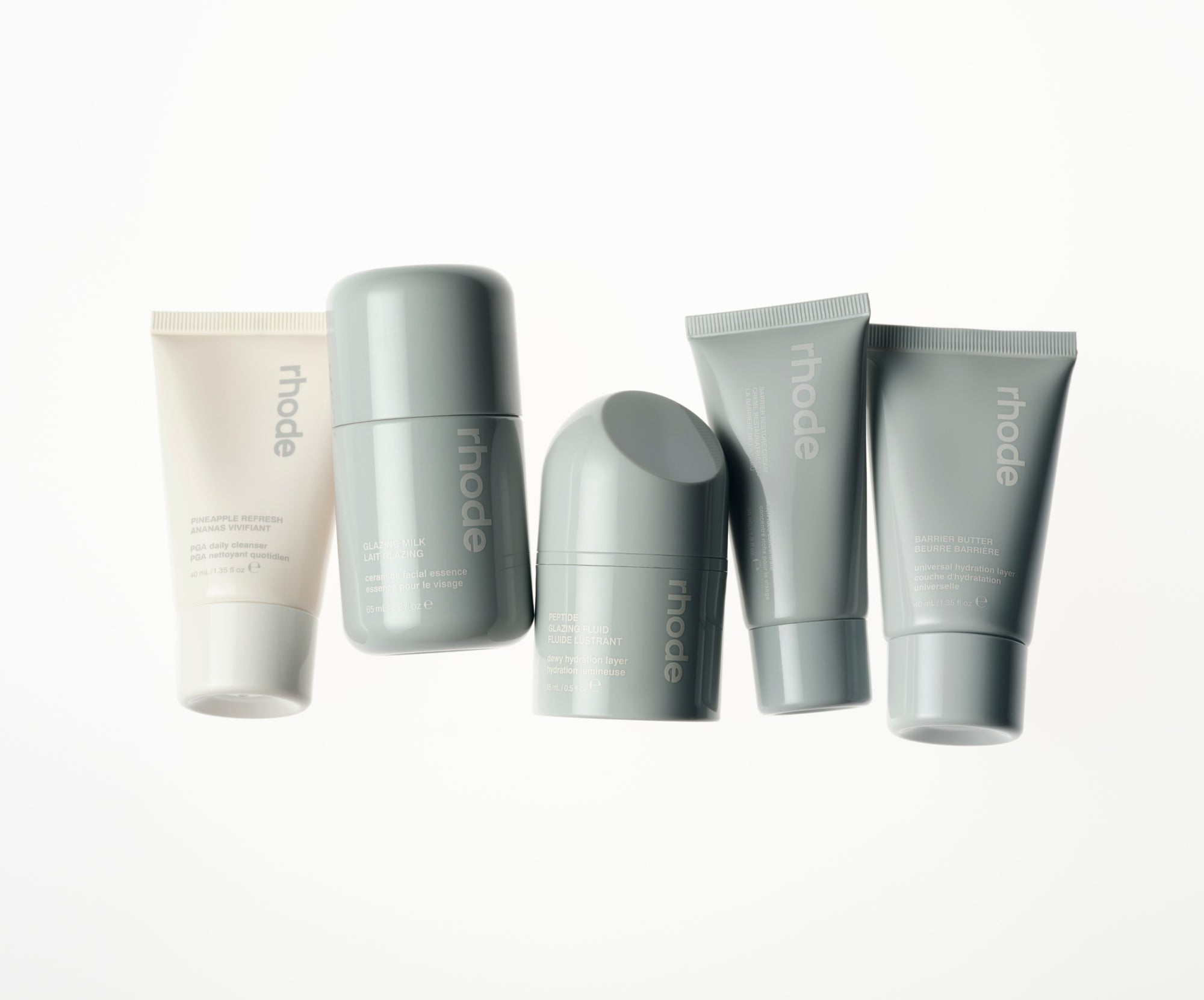 RHODE THE TRAVEL SET FIVE TRAVEL-FRIENDLY ESSENTIALS