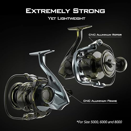 KASTKING KAPSTAN ELITE SALTWATER SPINNING REEL, 55LB MAX DRAG, IPX6 WATERPROOF, CORROSION-RESISTANT