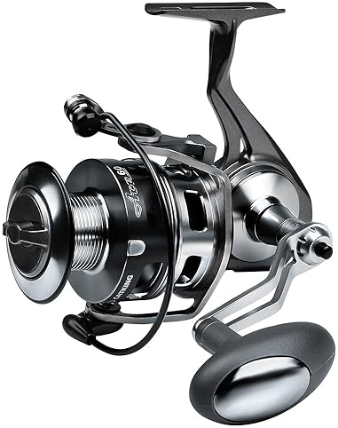 KATUYSHA FULL METAL SPINNING FISHING REEL, ALUMINUM SPOOL, SALTWATER CARP BIG GAME OCEAN REELS