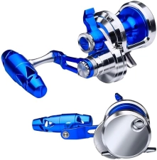KATUYSHA HEAVY DUTY SALTWATER JIGGING REEL, LEVER DRAG, ALUMINUM, OFFSHORE BIG GAME TROLLING REEL