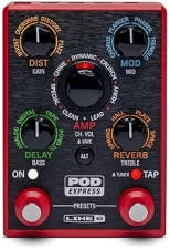LINE 6 POD EXPRESS COMPACT GUITAR MULTI-EFFECTS PROCESSOR PEDAL FOR ELECTRIC GUITARISTS