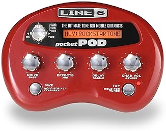 LINE 6 POCKET POD PORTABLE GUITAR EFFECTS PROCESSOR COMPACT MULTI-EFFECTS FOR ELECTRIC GUITAR