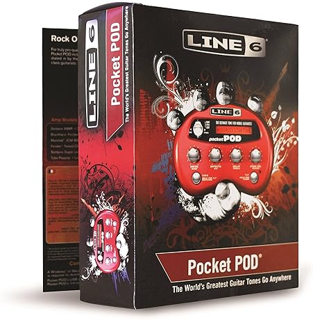 LINE 6 POCKET POD PORTABLE GUITAR EFFECTS PROCESSOR COMPACT MULTI-EFFECTS FOR ELECTRIC GUITAR