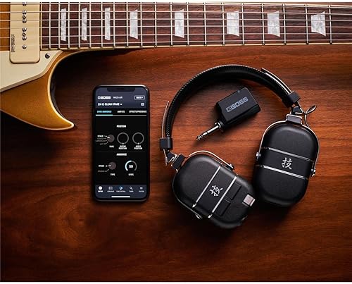 BOSS WAZA-AIR WIRELESS GUITAR HEADPHONES SYSTEM BLUETOOTH AMP EFFECTS FOR ELECTRIC GUITAR