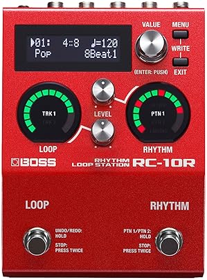 BOSS RC-10R RHYTHM LOOP STATION PEDAL 280 STYLES, 16 DRUM KITS, 2-TRACK, MIDI, COMPACT