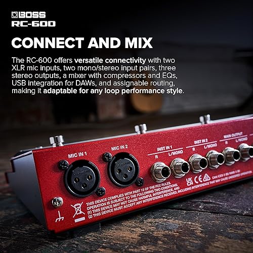 BOSS RC-600 FLOOR LOOP STATION FOR MUSICIANS NEXT-GEN LOOPER WITH EFFECTS REAL-TIME CONTROL