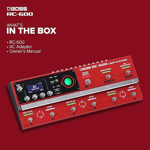 BOSS RC-600 FLOOR LOOP STATION FOR MUSICIANS NEXT-GEN LOOPER WITH EFFECTS REAL-TIME CONTROL