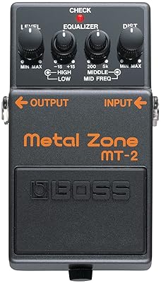 BOSS MT-2 METAL ZONE DISTORTION PEDAL FOR ELECTRIC GUITAR HIGH-GAIN EFFECTS STOMPBOX