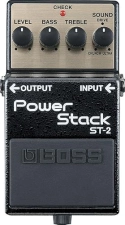 BOSS ST-2 POWER STACK DISTORTION GUITAR EFFECTS PEDAL, BLACK VERSATILE AMP-LIKE TONE