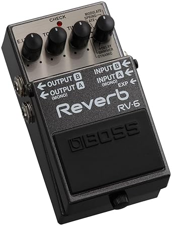 BOSS RV-6 REVERB GUITAR EFFECTS PEDAL VERSATILE STEREO STOMPBOX FOR ELECTRIC GUITAR