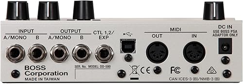 BOSS DD-500 DIGITAL DELAY PEDAL ADVANCED GUITAR EFFECTS STOMPBOX FOR STUDIO LIVE PERFORMANCE