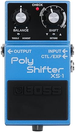 BOSS XS-1 POLY SHIFTER PITCH PEDAL COMPACT, NATURAL PITCH SHIFT FOR GUITAR BASS, 7 SEMITONES 3 OCTAV