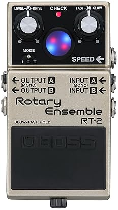 BOSS RT-2 ROTARY ENSEMBLE PEDAL AUTHENTIC ROTARY SPEAKER FX FOR GUITAR KEYBOARD, 3 MODES, EXPANDED I
