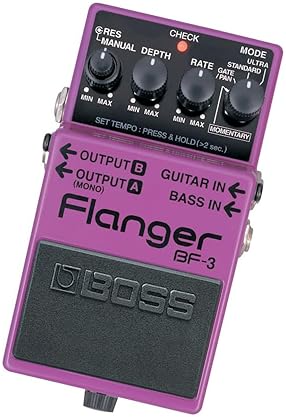 BOSS BF-3 FLANGER GUITAR EFFECTS PEDAL STEREO STOMPBOX FOR ELECTRIC GUITAR BASS