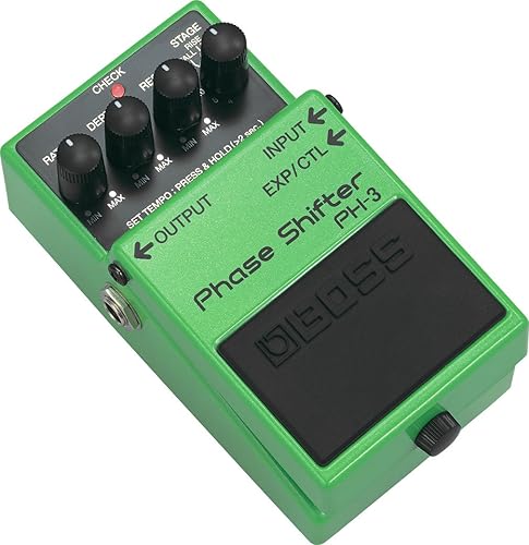 BOSS PH-3 PHASE SHIFTER GUITAR EFFECTS PEDAL, MEDIUM SIZE, GREEN PH-3 MODULATION STOMPBOX