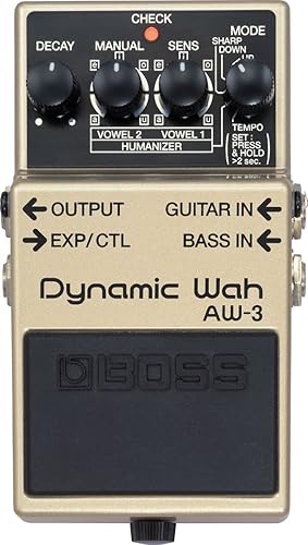 BOSS AW-3 DYNAMIC WAH GUITAR EFFECT PEDAL AUTO WAH, BASS COMPATIBLE, VERSATILE SOUND EFFECTS