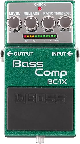 BOSS BC-1X BASS COMPRESSOR PEDAL PROFESSIONAL MULTI-BAND EFFECTS FOR BASS GUITAR, GREEN