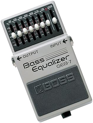 BOSS GEB-7 SEVEN-BAND GRAPHIC BASS EQUALIZER PEDAL FOR GUITAR AND BASS EFFECTS