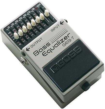 BOSS GEB-7 SEVEN-BAND GRAPHIC BASS EQUALIZER PEDAL FOR GUITAR AND BASS EFFECTS